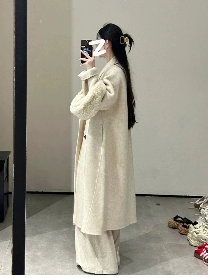 Double-sided wool coat C0222