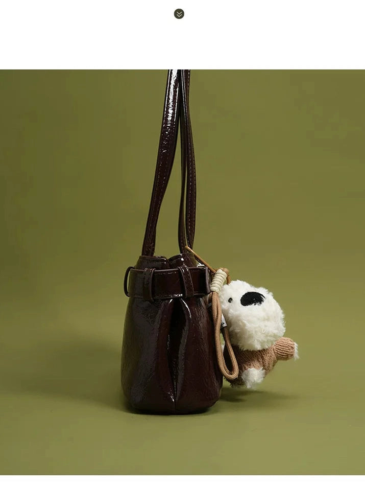 Vintage large capacity shoulder armpit bag b0321