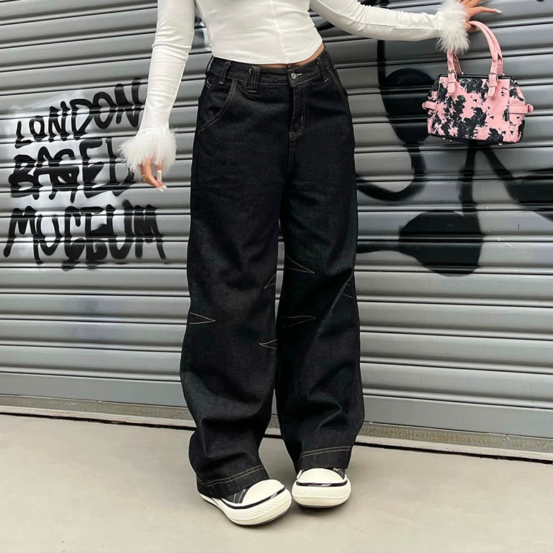 American vintage black jeans FE0468