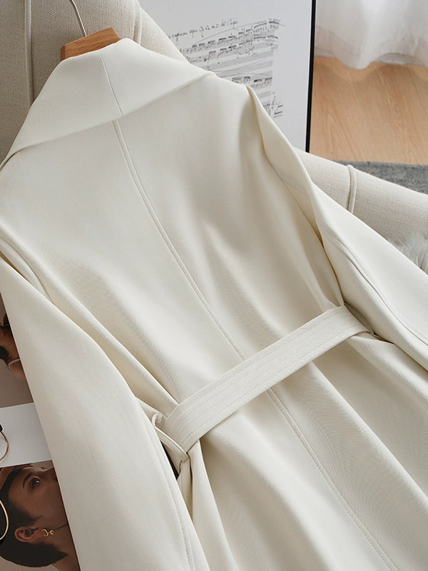 White trench coat C0091