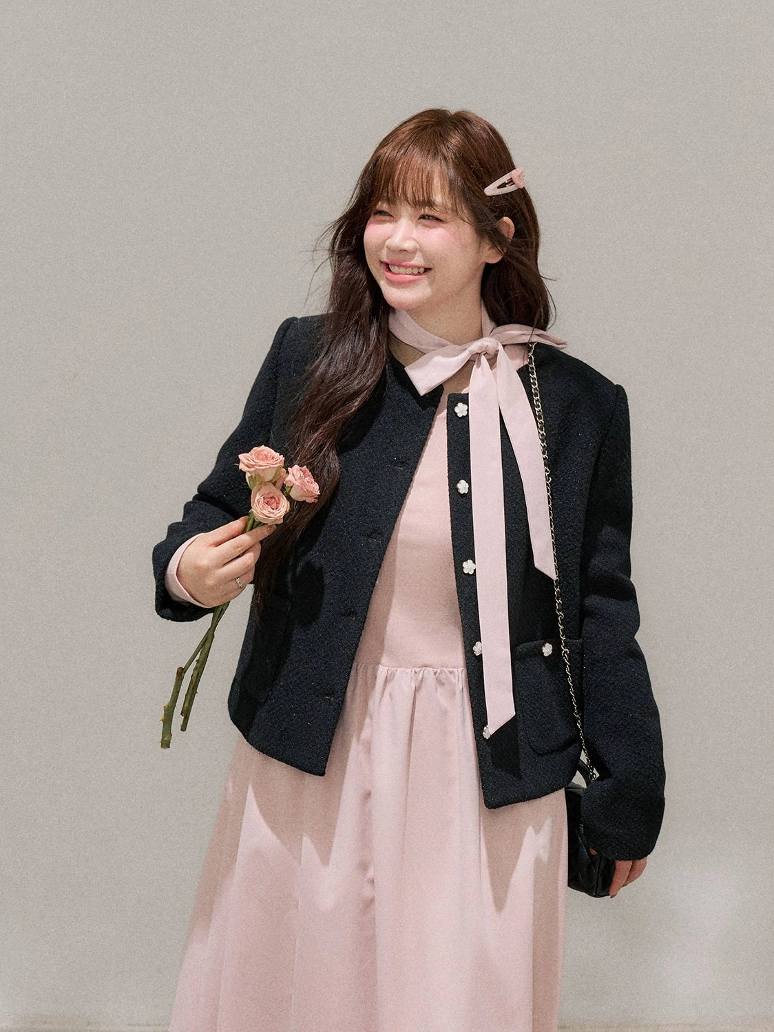 Black Xiaoxiangfeng jacket C0250