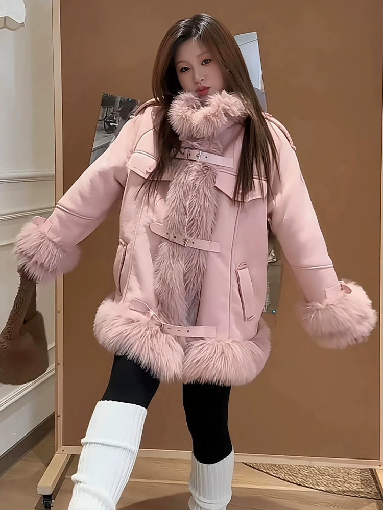 American fur integrated locomotive suit C0099