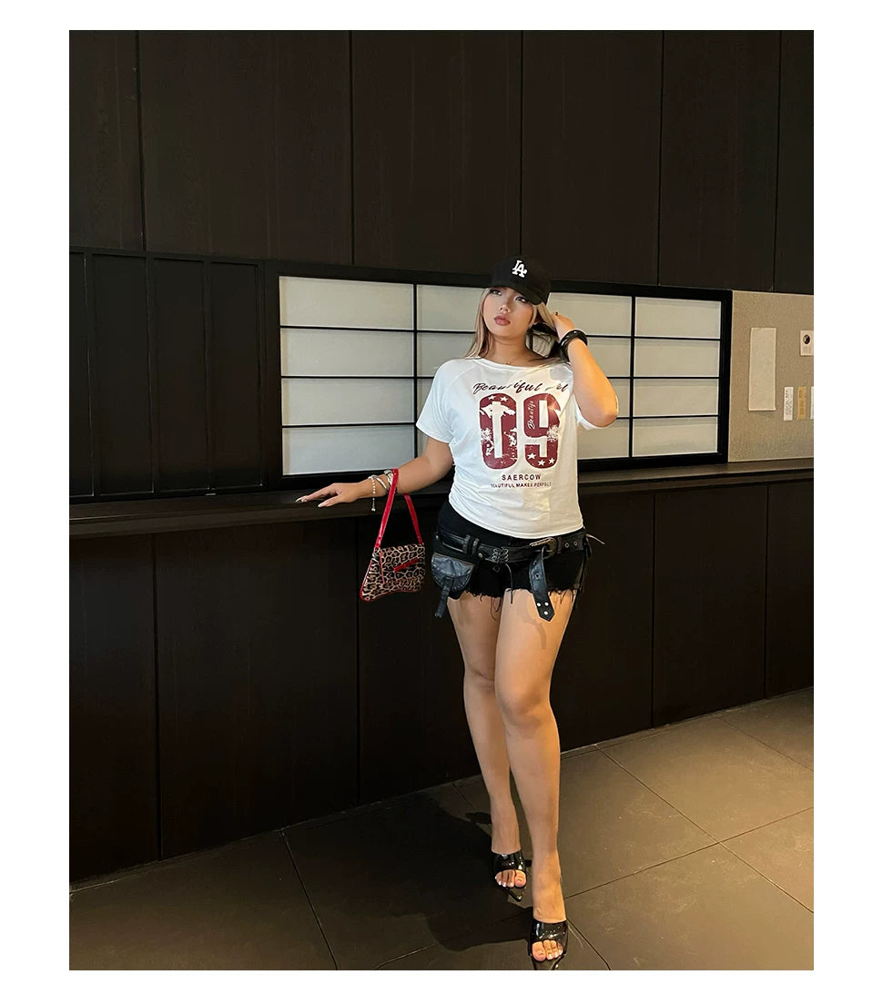 Spice Girls Rough Rim Denim Shorts FE0459