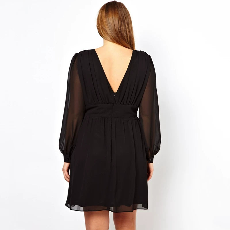 Waist slim temperament dress F0429