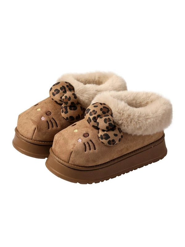 Thick-soled heightening plush snow boots S0011