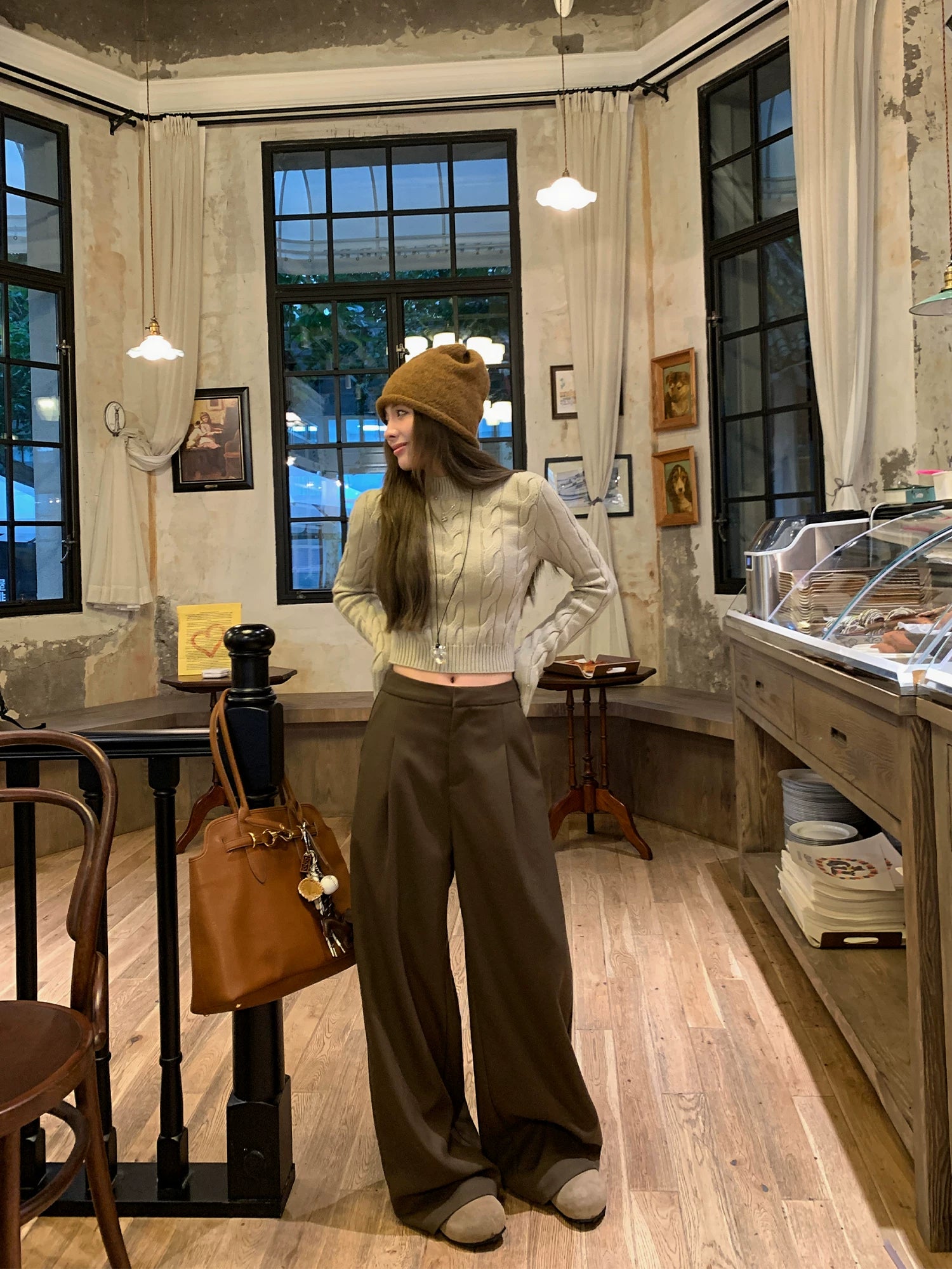 suit wide-leg slacks fe0268