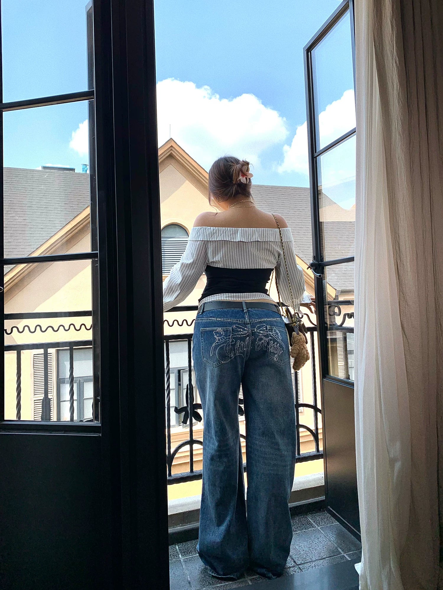 Vintage American Hot Diamond High Waist Jeans FE0474