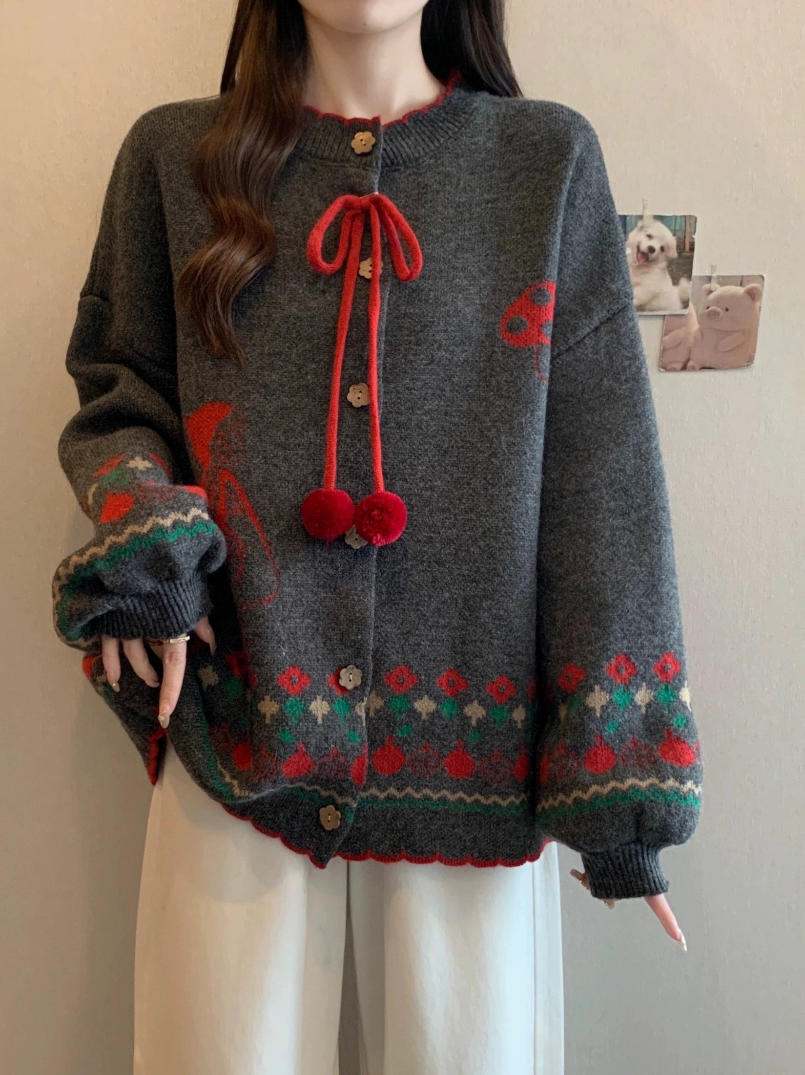 Sweet and cute sweater jacket
