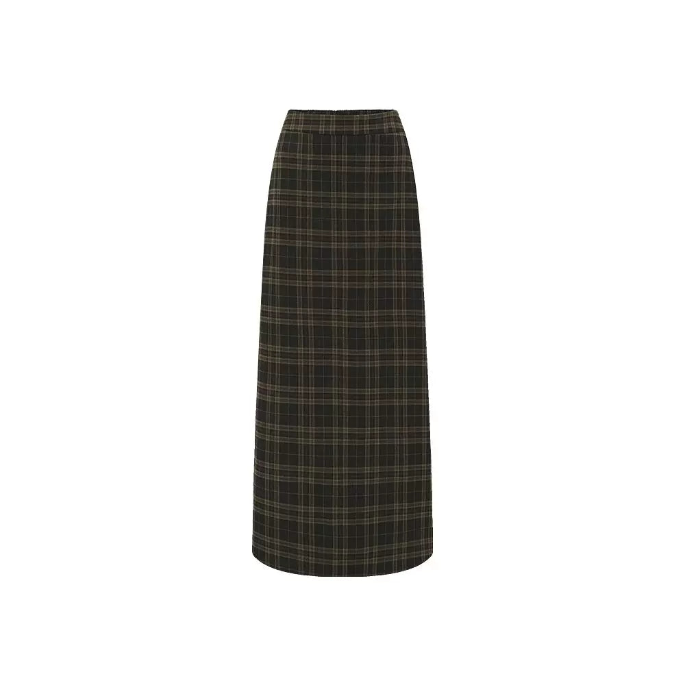 French temperament women's plaid splicing set FE0517