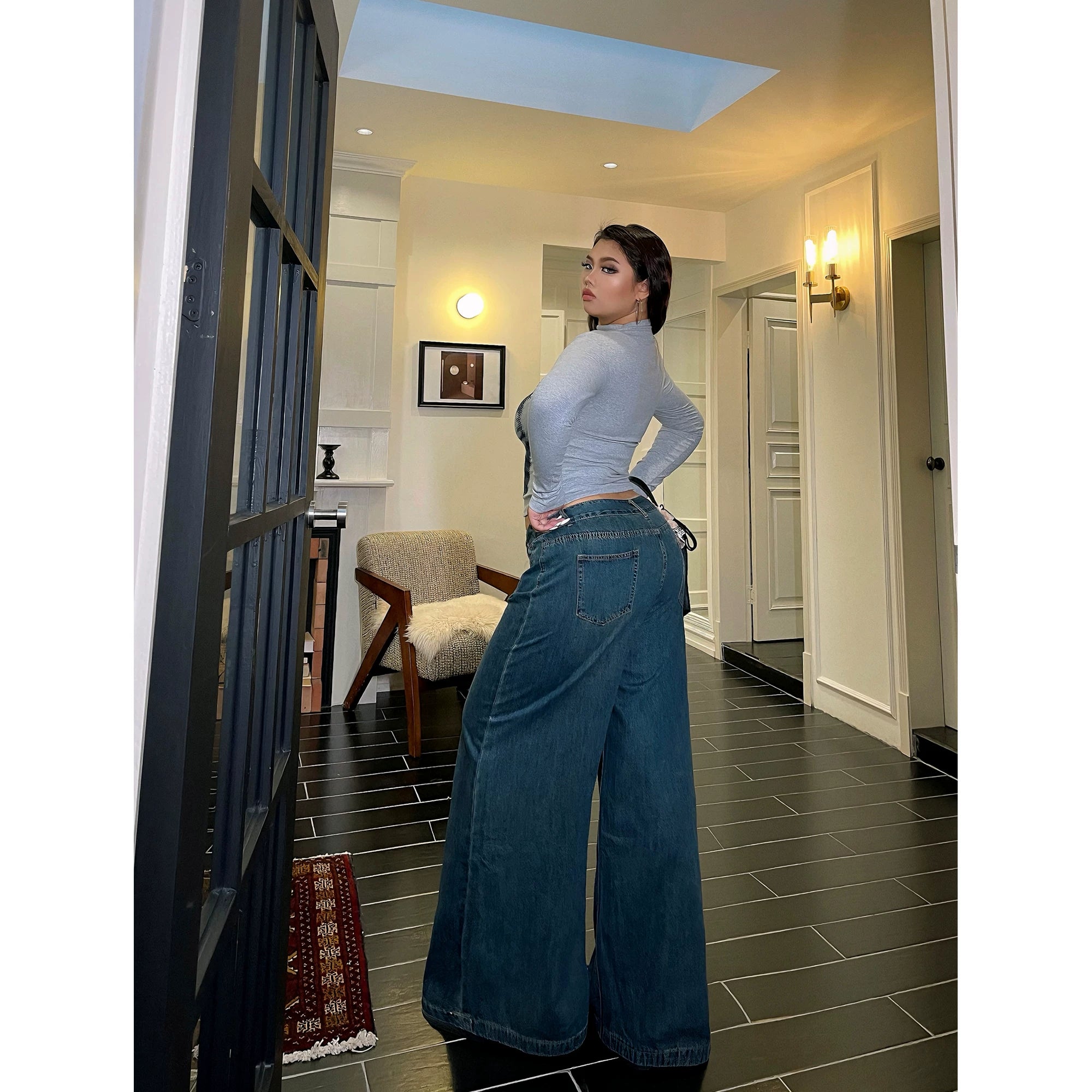 American Vintage Wide Leg Jeans FE0472