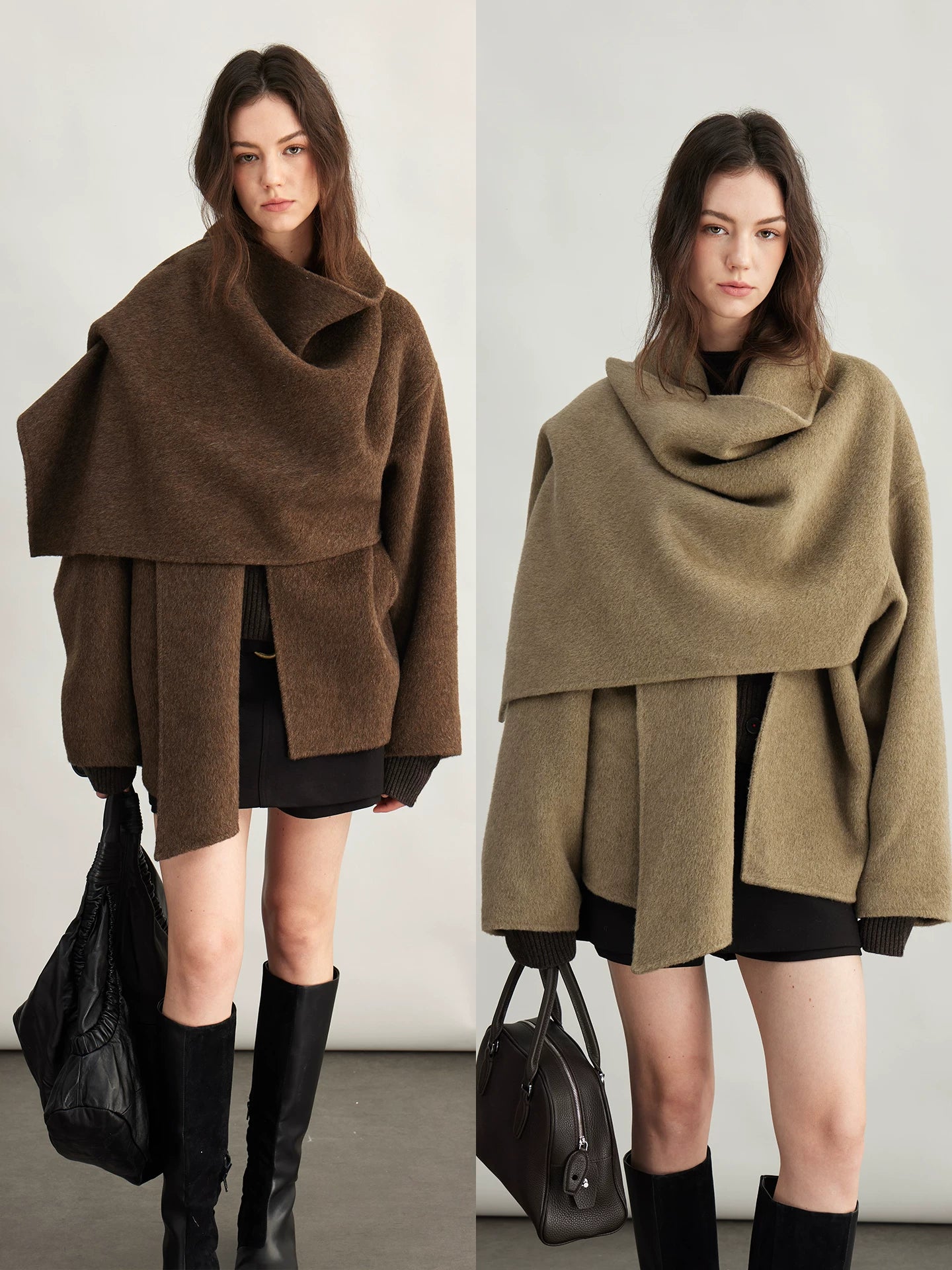 High gram warm wool double-sided woolen jacket f0264