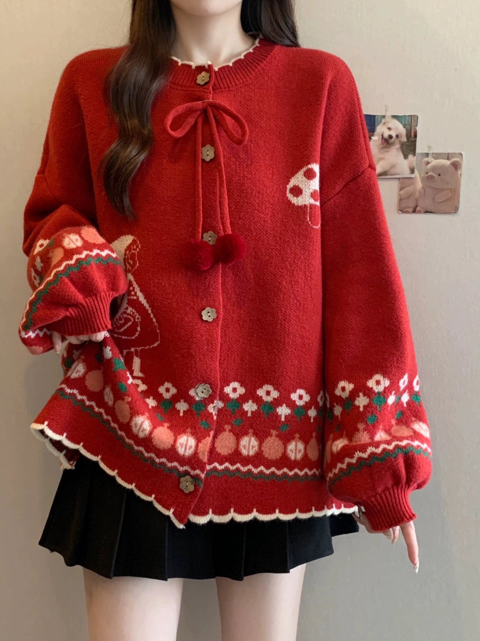 Sweet and cute sweater jacket