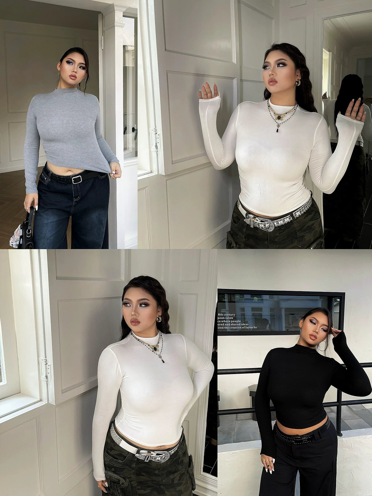 Multicolor inner stretch top FE0498