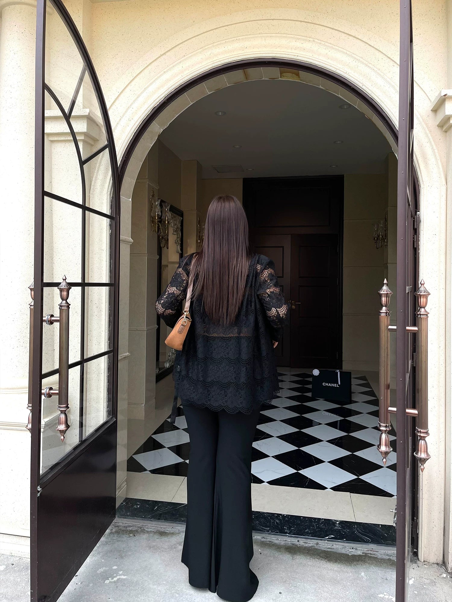 Black design cut-out blazer FE0491