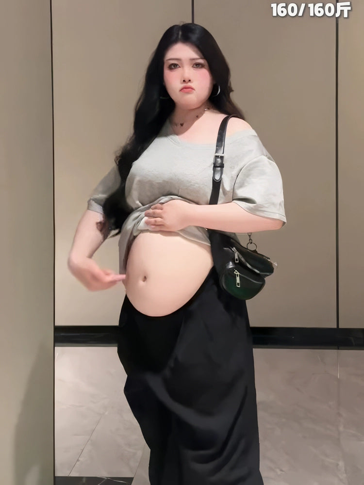 Slash shoulder T-shirt C0090