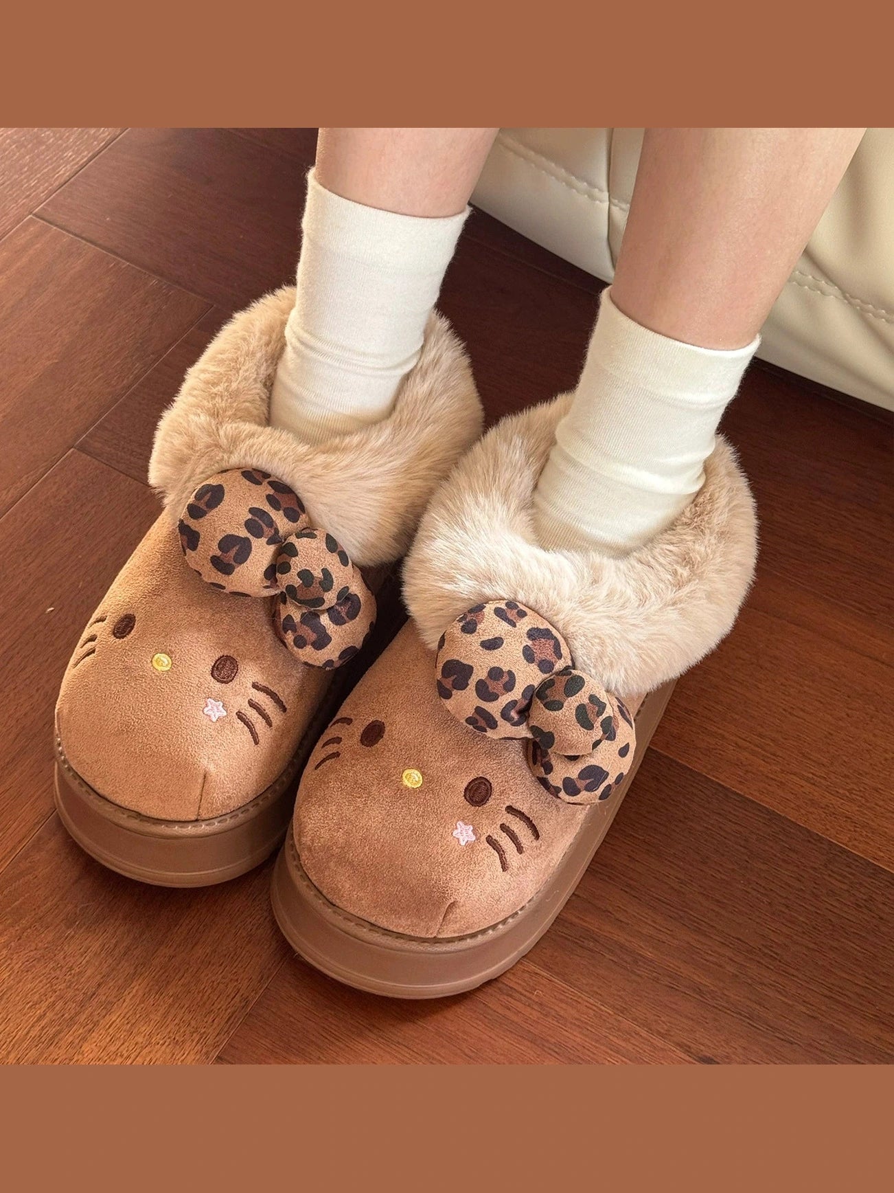 Thick-soled heightening plush snow boots S0011