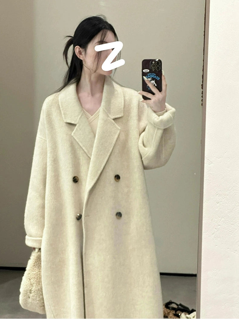 Double-sided wool coat C0222