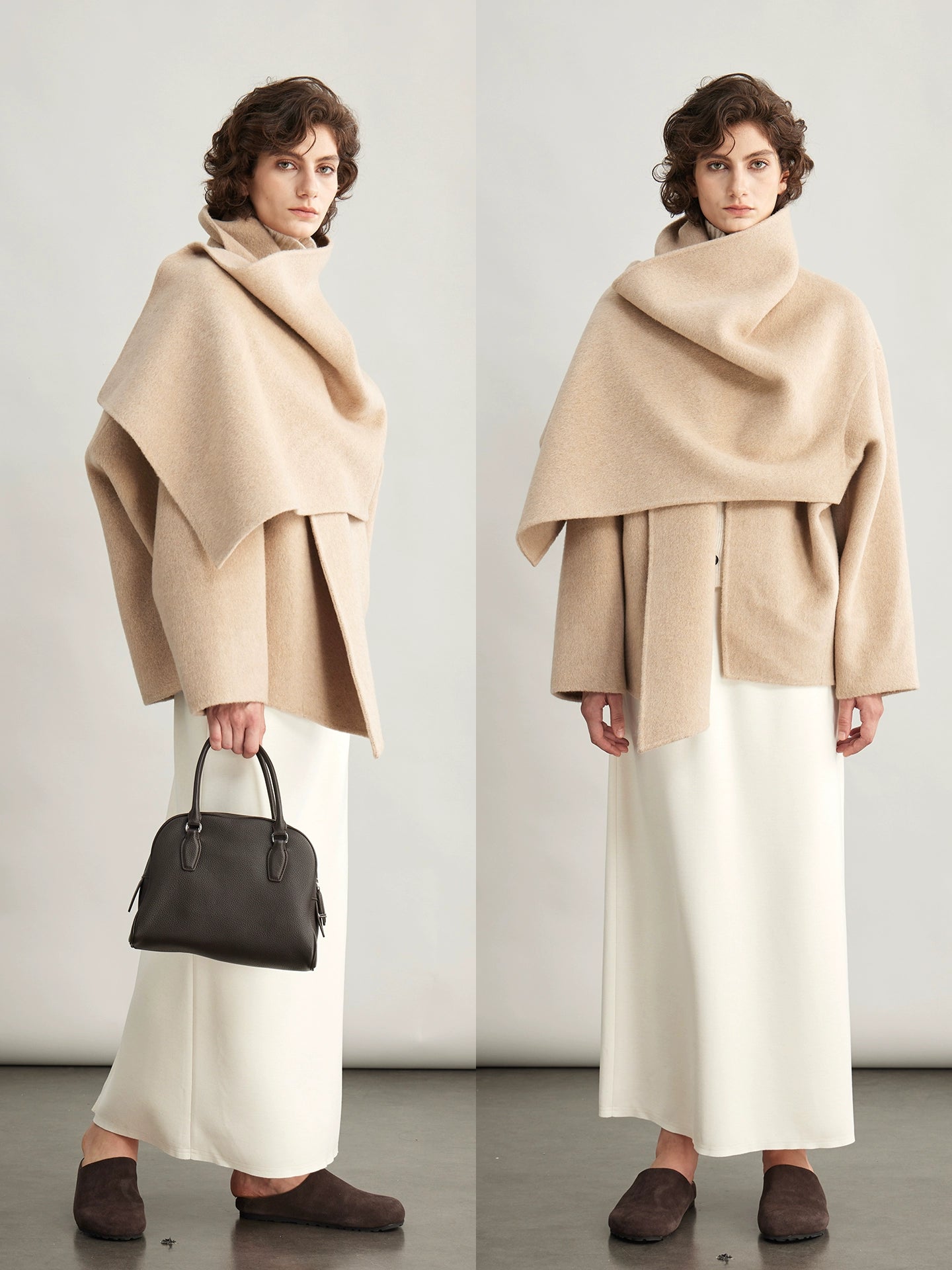 High gram warm wool double-sided woolen jacket f0264