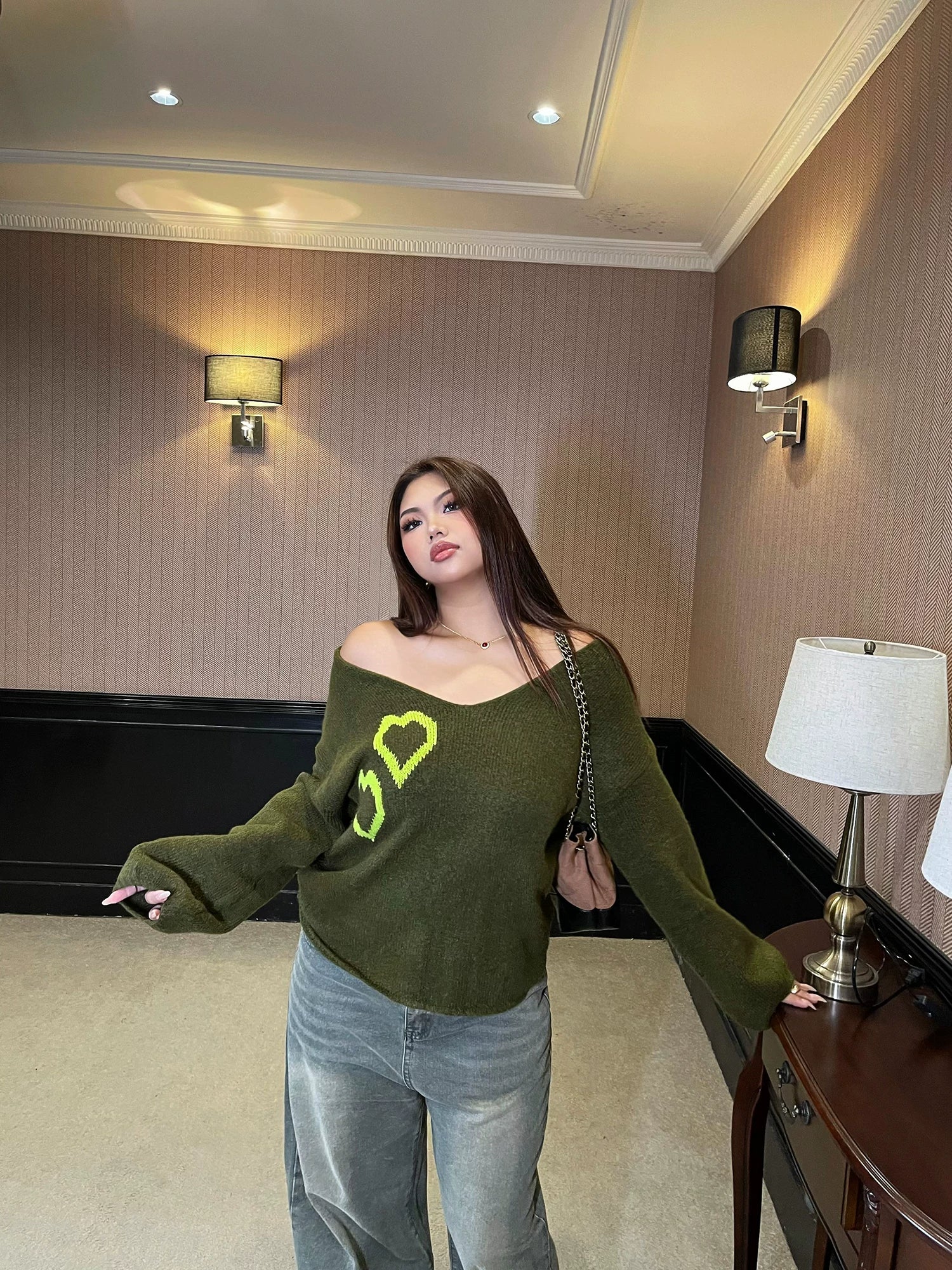 Lazy retro pullover sweater FE0507