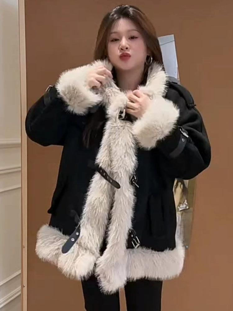 American fur integrated locomotive suit C0099