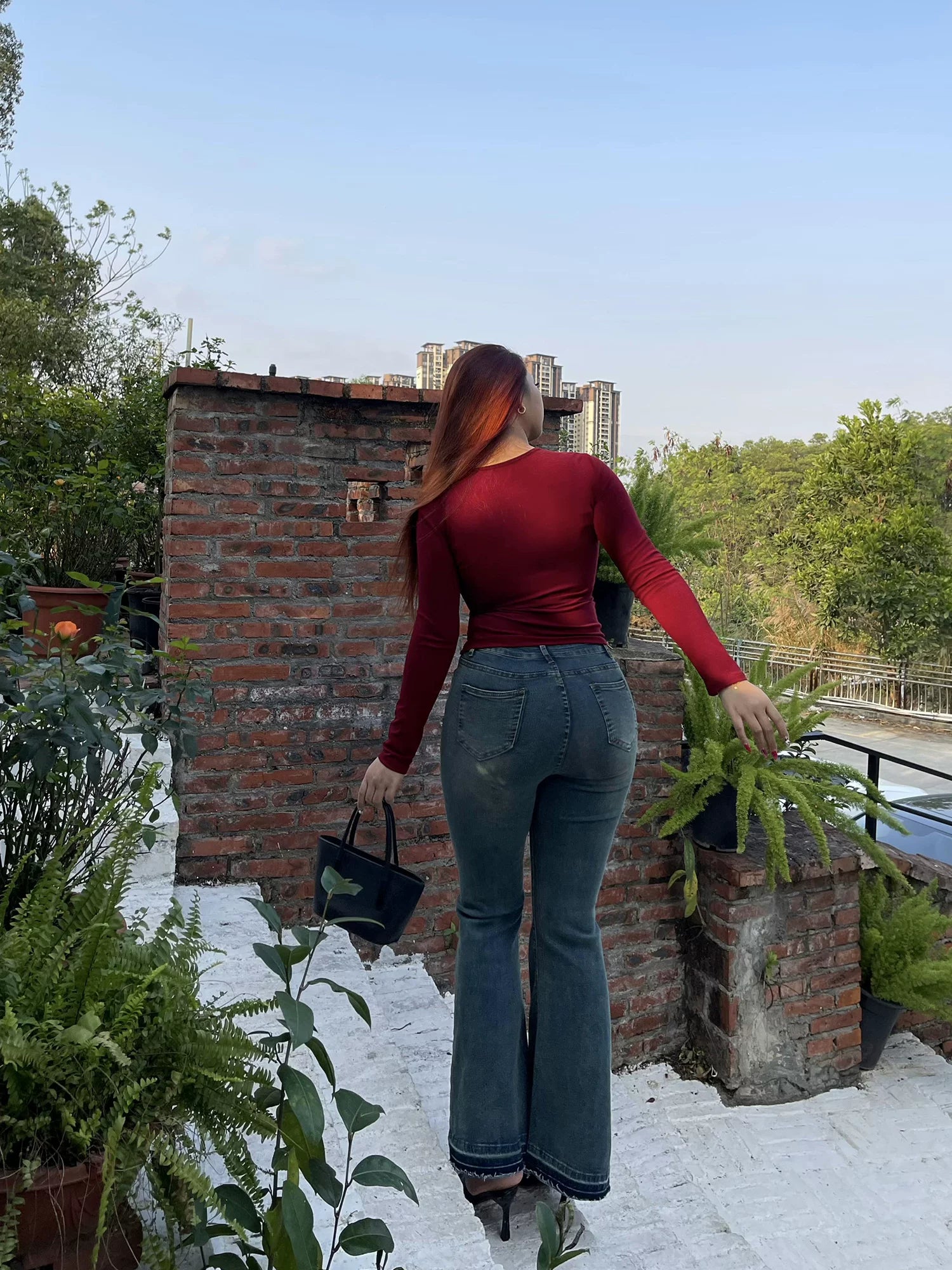 Spice girl micro-flared jeans FE0458