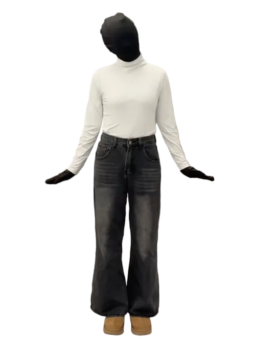 Embroidered Pocket Vintage Washed Jeans B0234