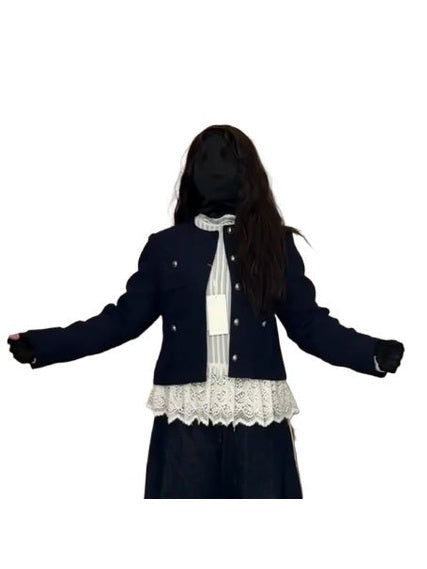 Short woolen jacket f0281