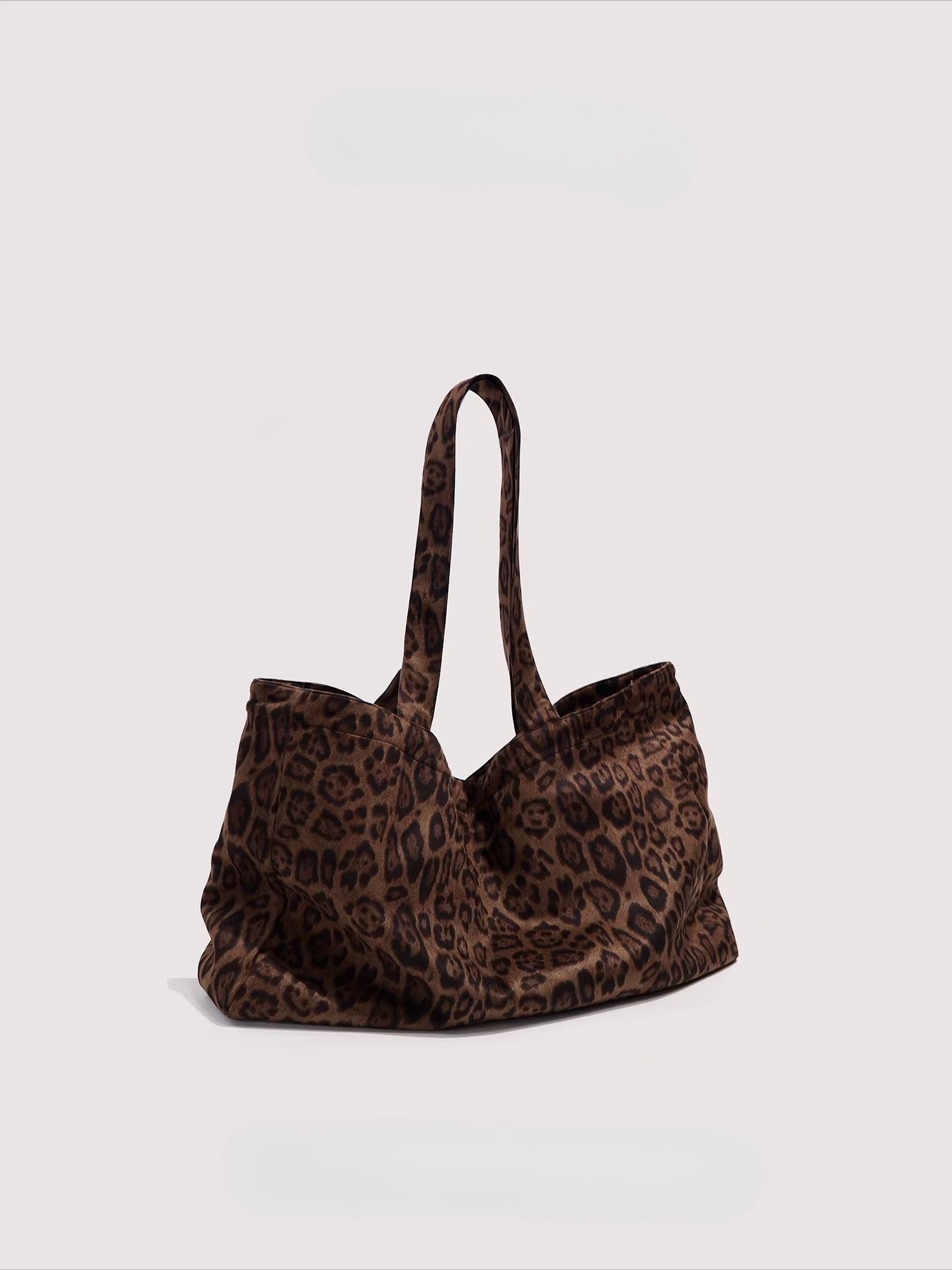 Leopard print large capacity canvas bag b0318