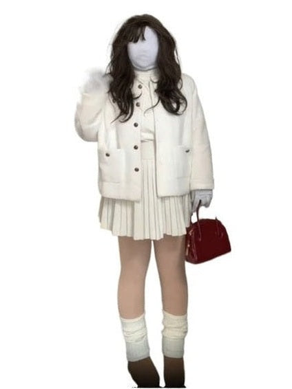 Lamb wool coat C0221