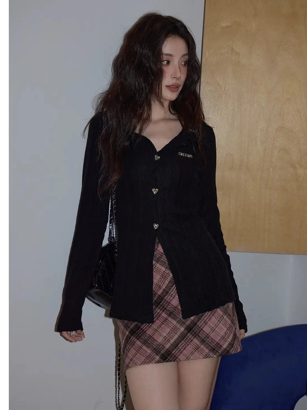 Slim-Fit Retro Knit Polo Top f0352