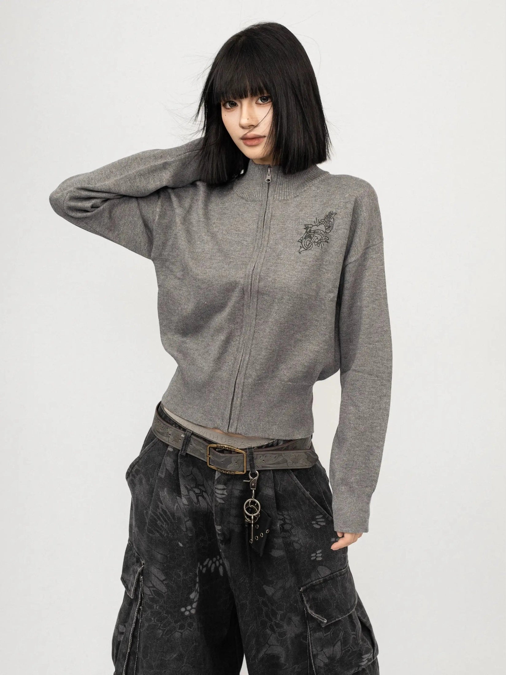 Drop Shoulder American Vintage Cardigan f0398