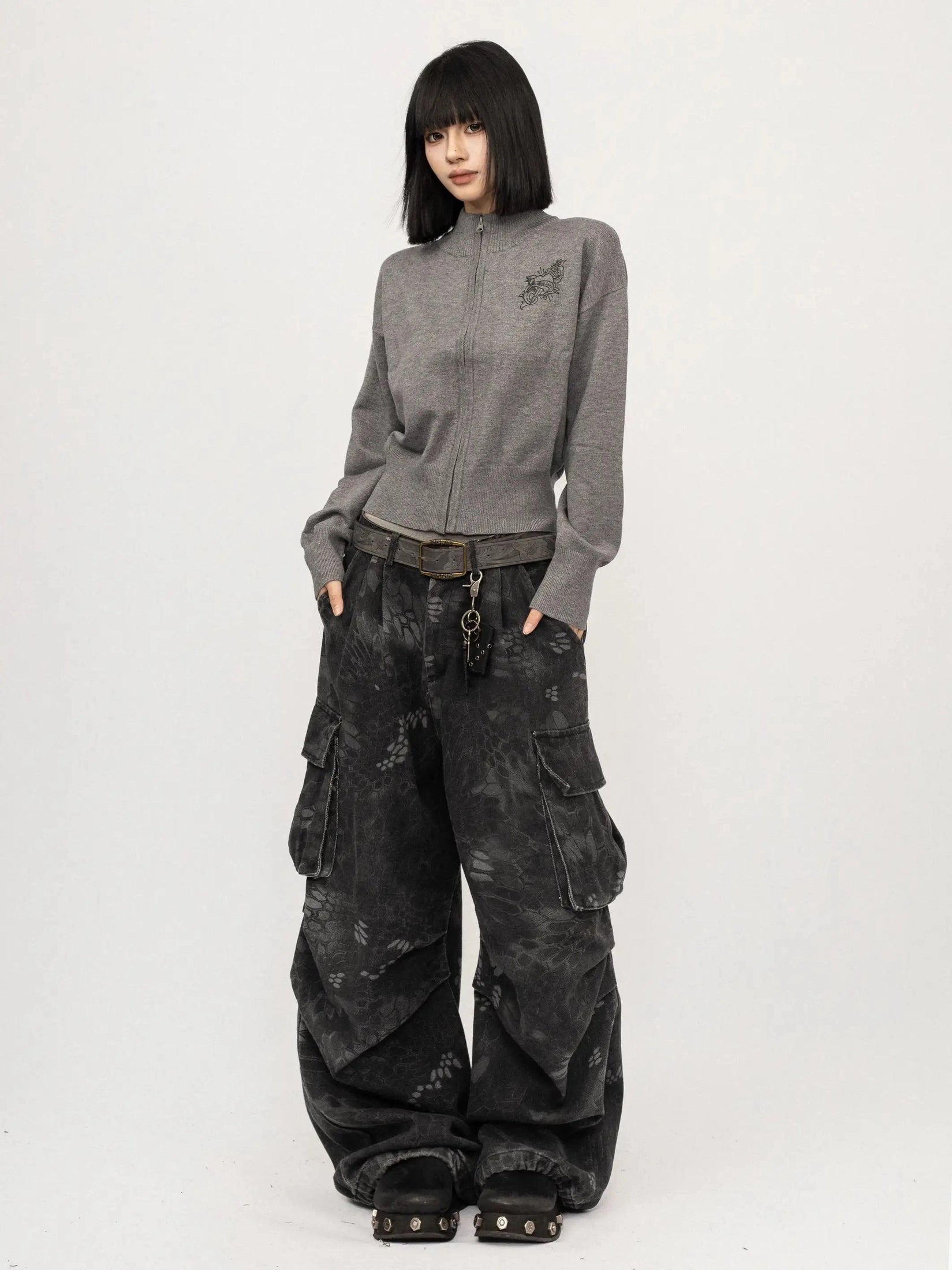 Drop Shoulder American Vintage Cardigan f0398