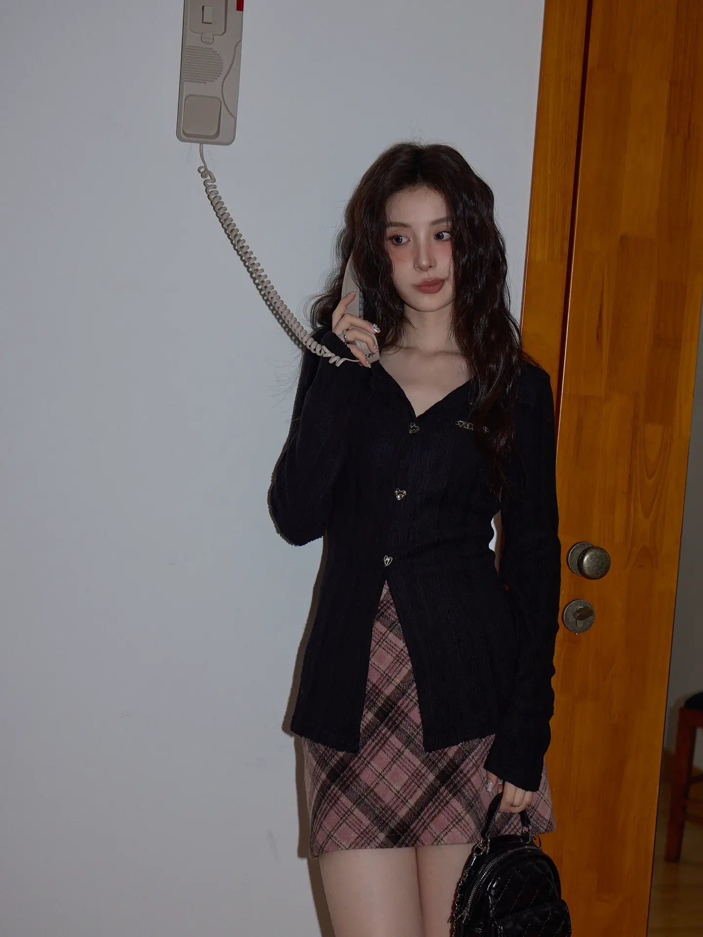 Slim-Fit Retro Knit Polo Top f0352